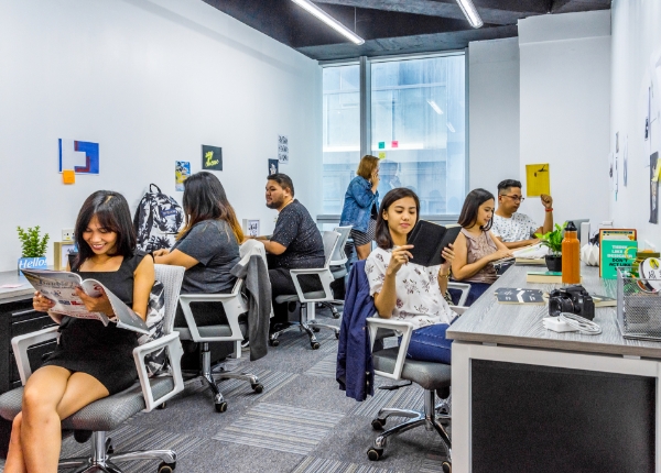 Have a productive work day at our coworking space in Ortigas or BGC