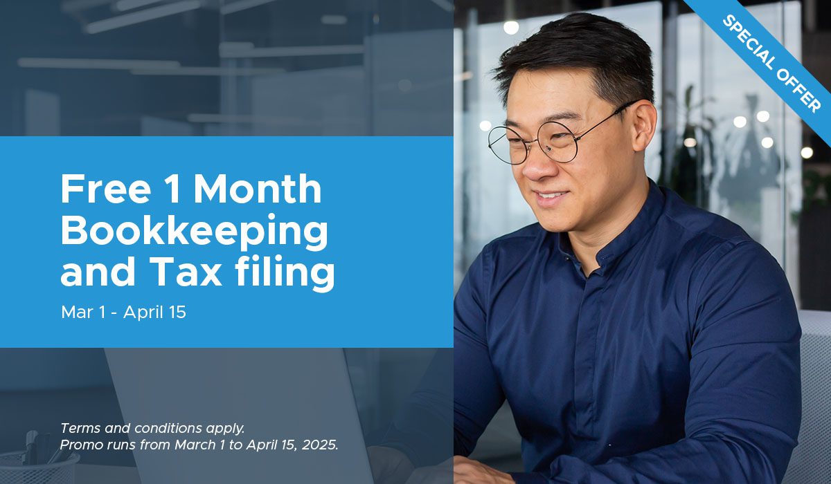 FREE Bookkeeping & Tax Filing for 1 Month