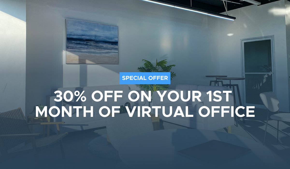 30% off on your 1st month of Virtual Office